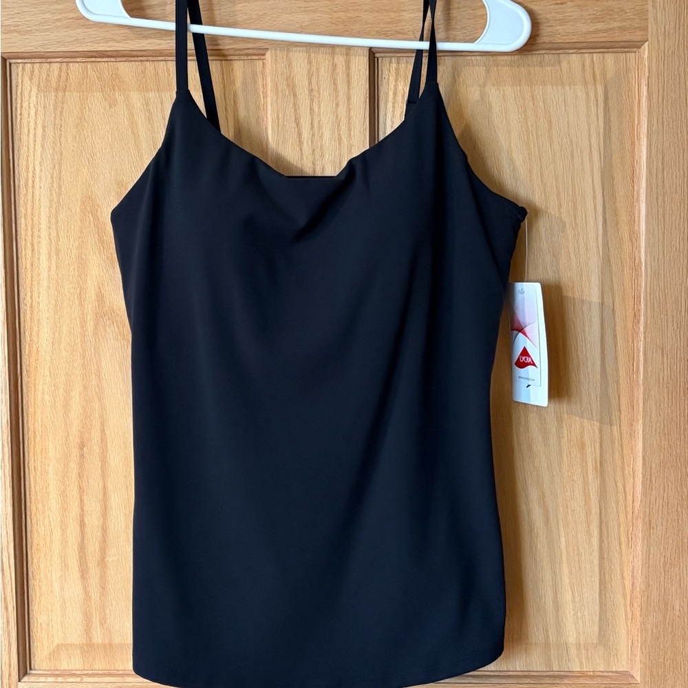Athleta Black Cowl Neck Tank Top
